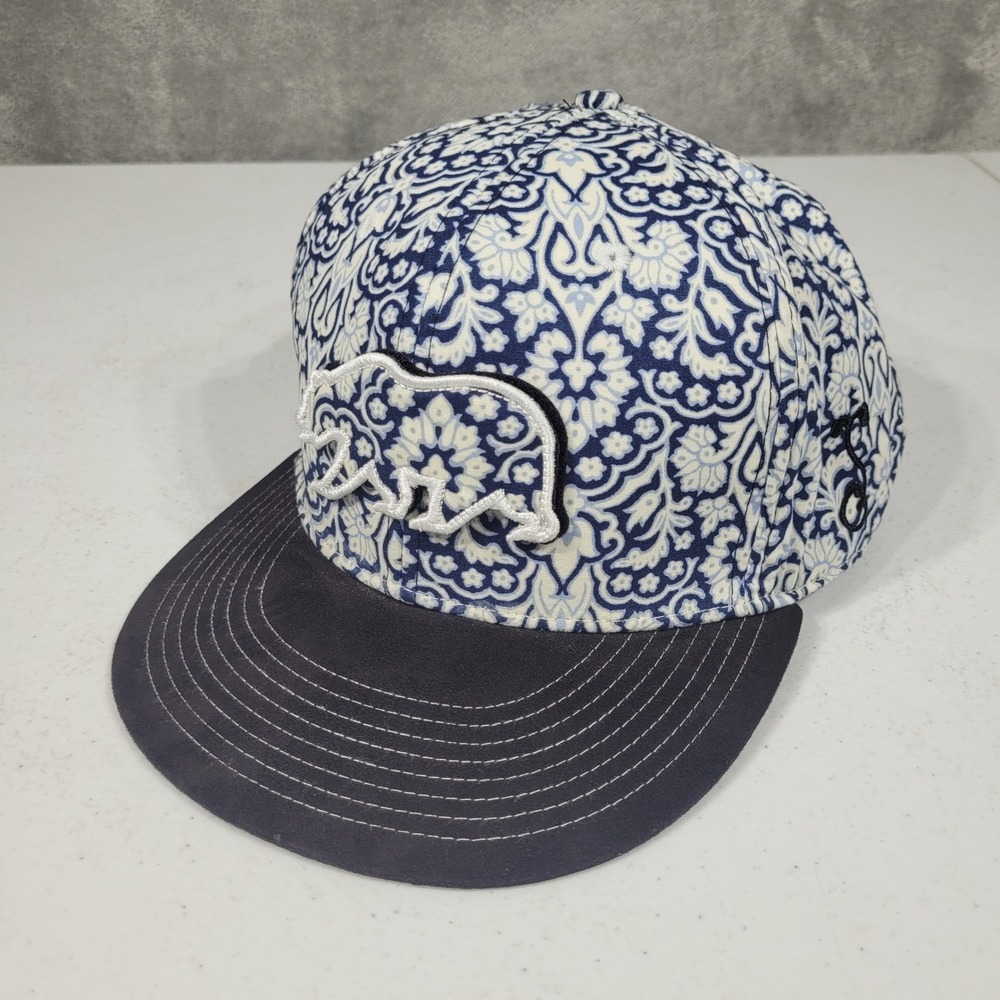 Grassroots California Hat Mens Blue Paisley 420 Limited Edition Bear Patch